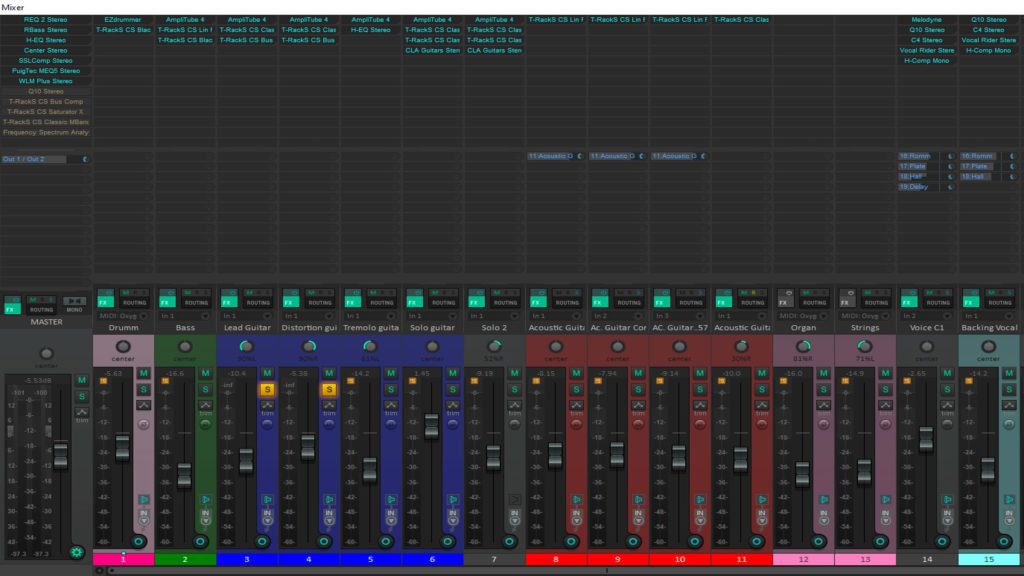 Reverbs e Delays na track